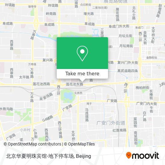 北京华夏明珠宾馆-地下停车场 map