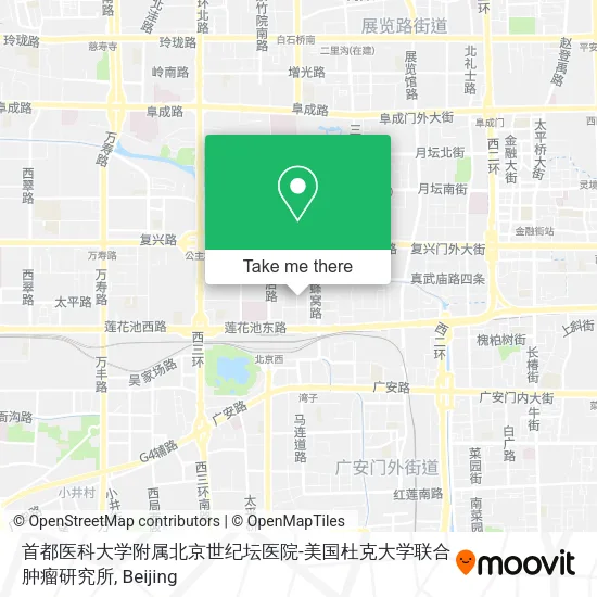 首都医科大学附属北京世纪坛医院-美国杜克大学联合肿瘤研究所 map
