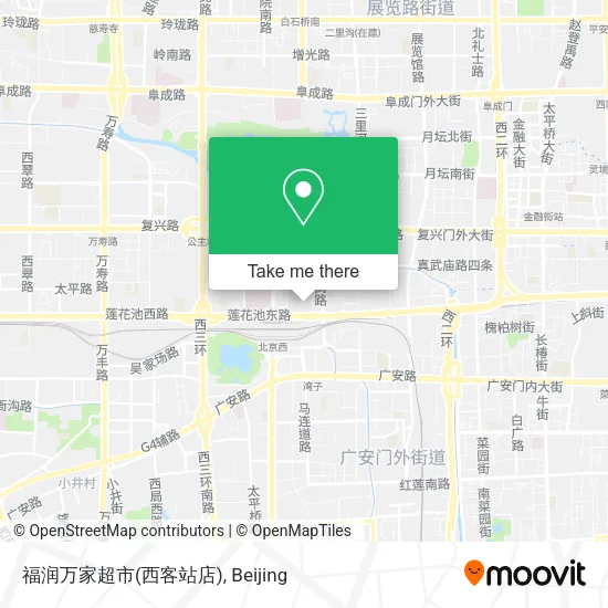福润万家超市(西客站店) map