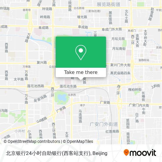 北京银行24小时自助银行(西客站支行) map
