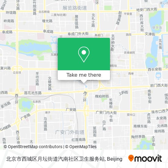 北京市西城区月坛街道汽南社区卫生服务站 map