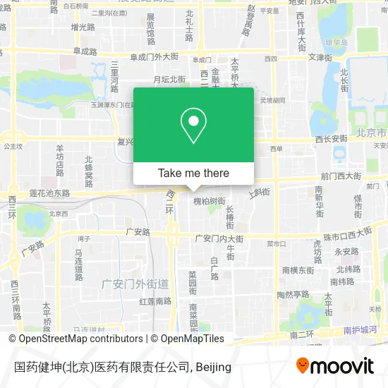 国药健坤(北京)医药有限责任公司 map