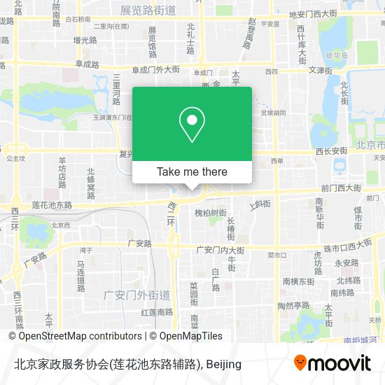 北京家政服务协会(莲花池东路辅路) map