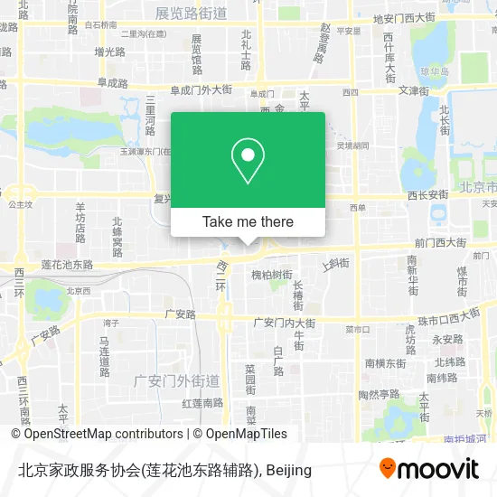 北京家政服务协会(莲花池东路辅路) map