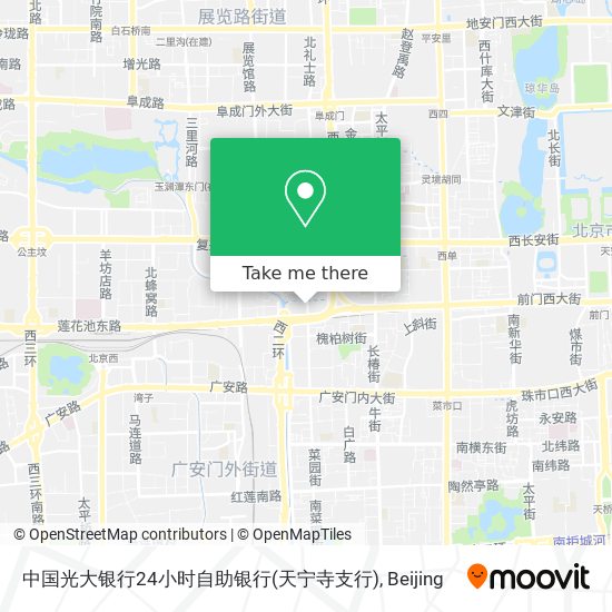 中国光大银行24小时自助银行(天宁寺支行) map
