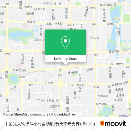 中国光大银行24小时自助银行(天宁寺支行) map