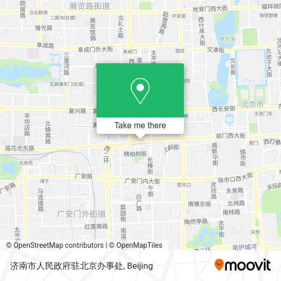济南市人民政府驻北京办事处 map