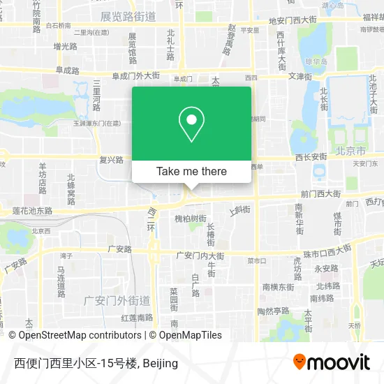 西便门西里小区-15号楼 map