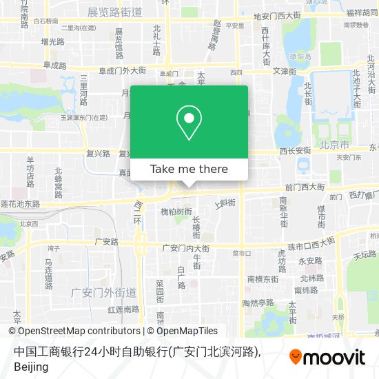 中国工商银行24小时自助银行(广安门北滨河路) map