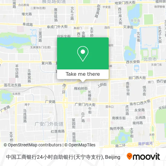 中国工商银行24小时自助银行(天宁寺支行) map