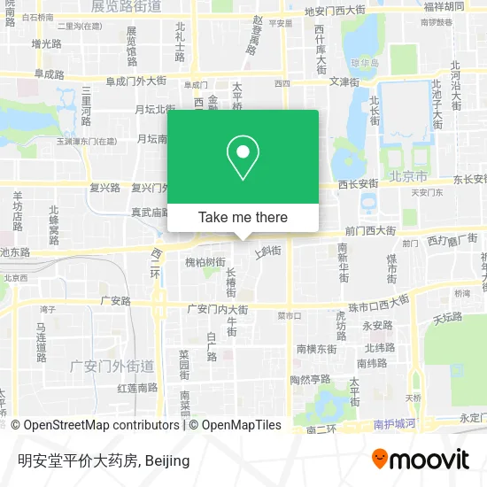 明安堂平价大药房 map