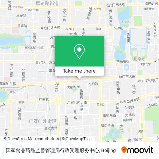 国家食品药品监督管理局行政受理服务中心 map