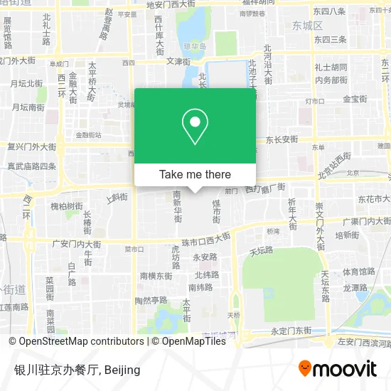 银川驻京办餐厅 map