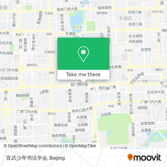 宣武少年书法学会 map