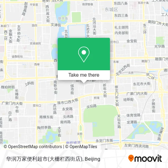 华润万家便利超市(大栅栏西街店) map