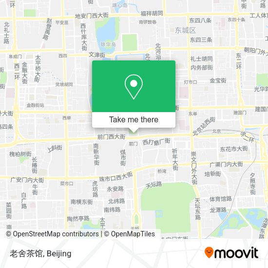 老舍茶馆 map