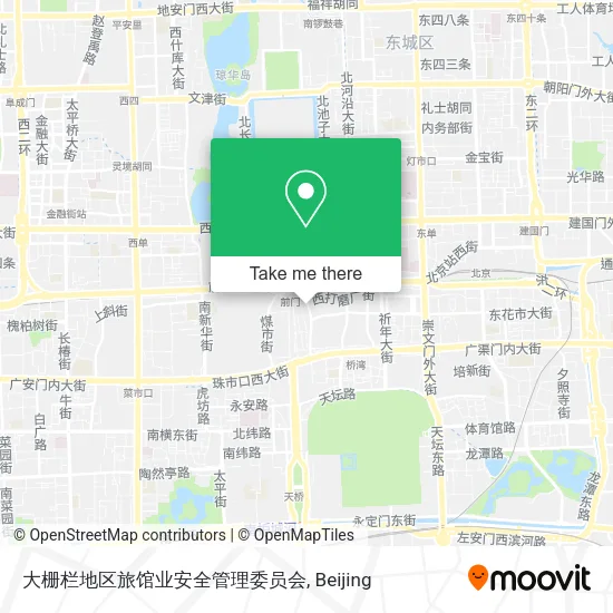 大栅栏地区旅馆业安全管理委员会 map