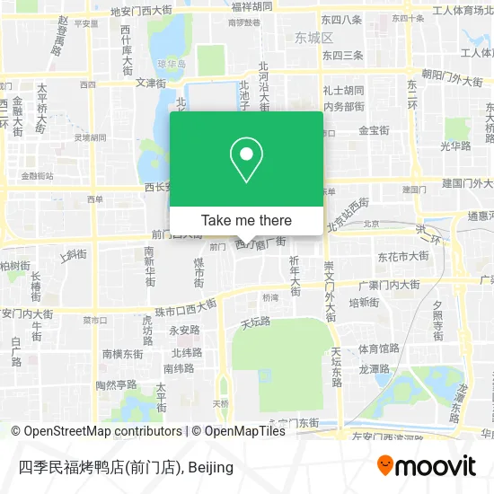 四季民福烤鸭店(前门店) map