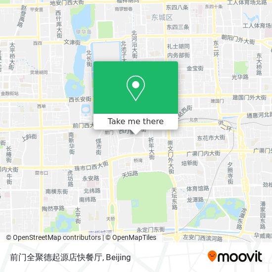 前门全聚德起源店快餐厅 map