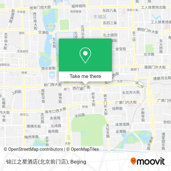 锦江之星酒店(北京前门店) map