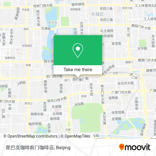 星巴克咖啡前门咖啡店 map