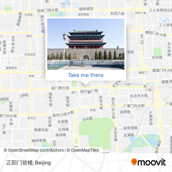 正阳门箭楼 map