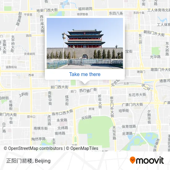 正阳门箭楼 map