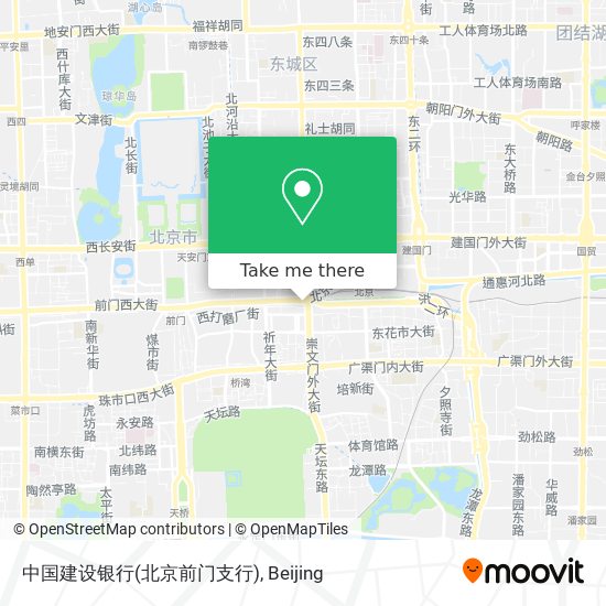 中国建设银行(北京前门支行) map