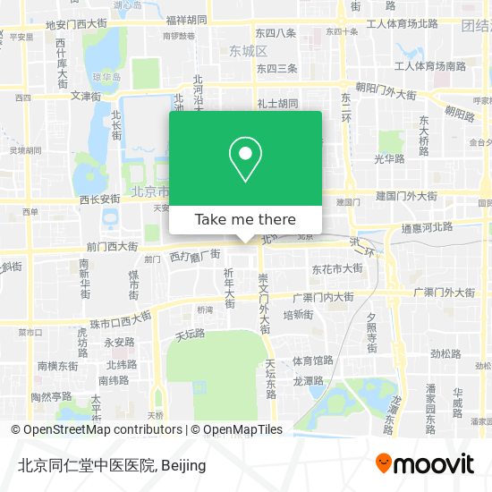 北京同仁堂中医医院 map