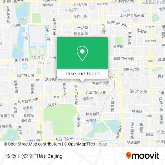 汉堡王(崇文门店) map