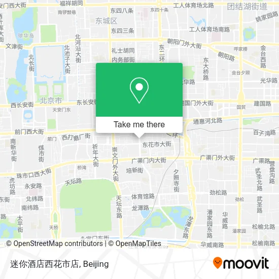迷你酒店西花市店 map