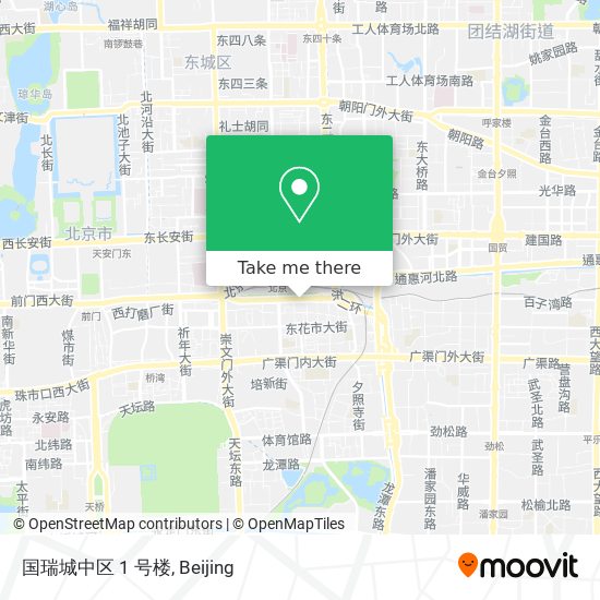 国瑞城中区 1 号楼 map