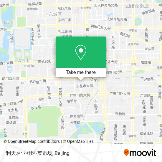 利天名业社区-菜市场 map