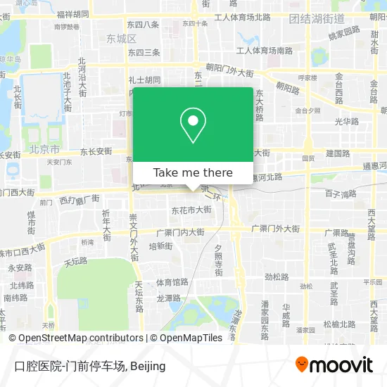 口腔医院-门前停车场 map
