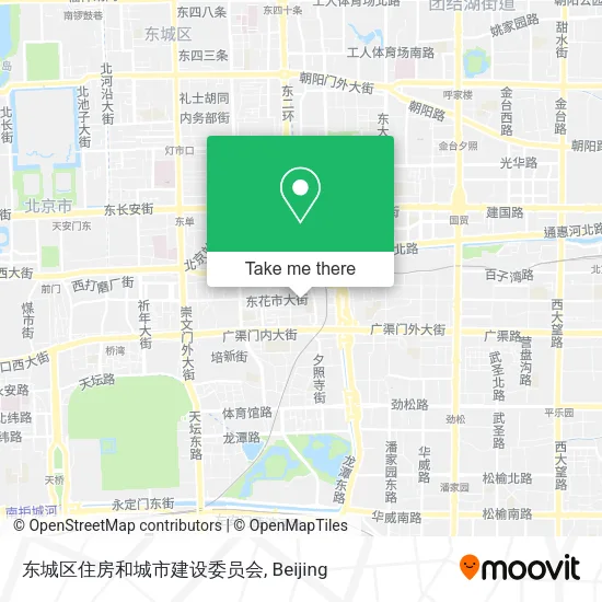 东城区住房和城市建设委员会 map