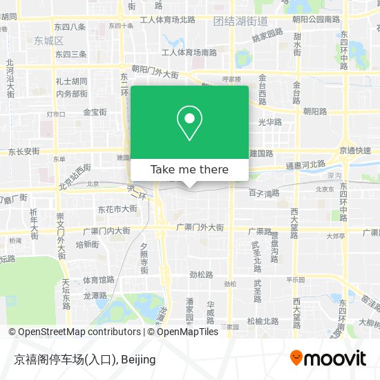 京禧阁停车场(入口) map