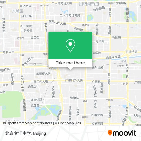 北京文汇中学 map