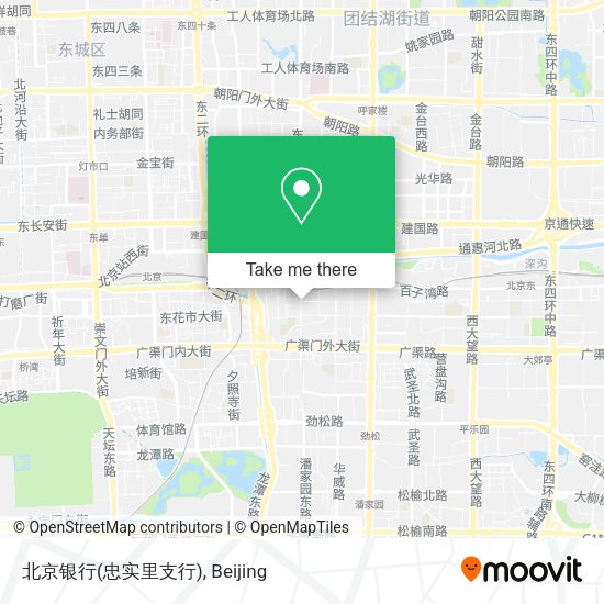 北京银行(忠实里支行) map