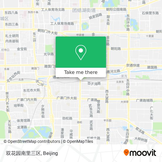 双花园南里三区 map
