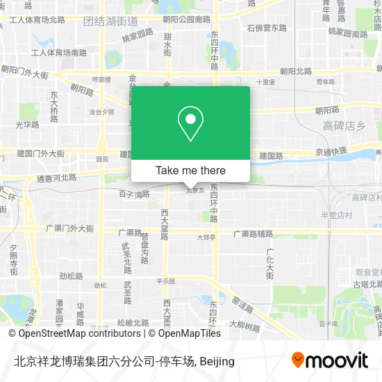 北京祥龙博瑞集团六分公司-停车场 map