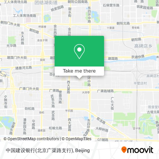 中国建设银行(北京广渠路支行) map