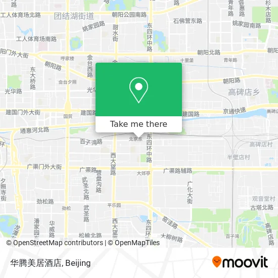 华腾美居酒店 map