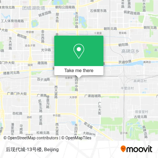 后现代城-13号楼 map