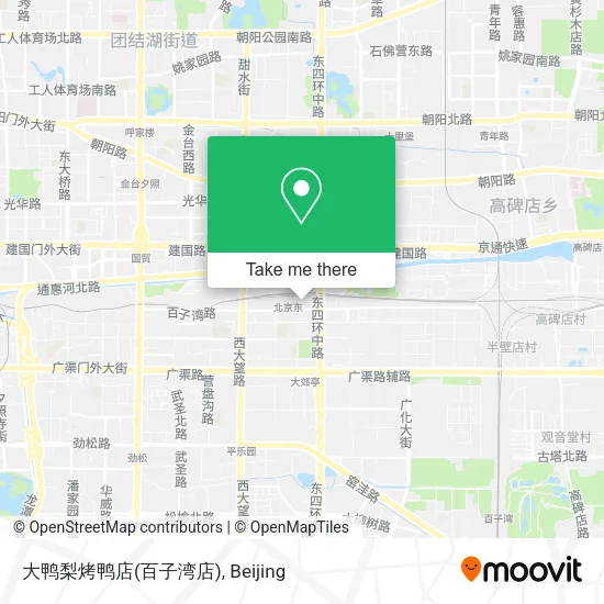 大鸭梨烤鸭店(百子湾店) map