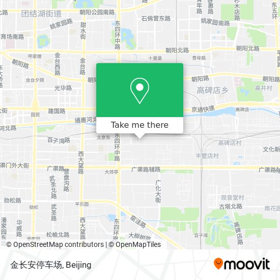 金长安停车场 map
