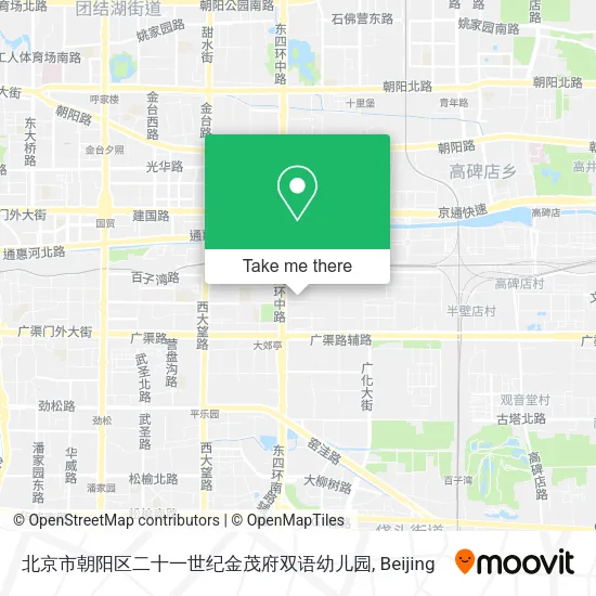 北京市朝阳区二十一世纪金茂府双语幼儿园 map
