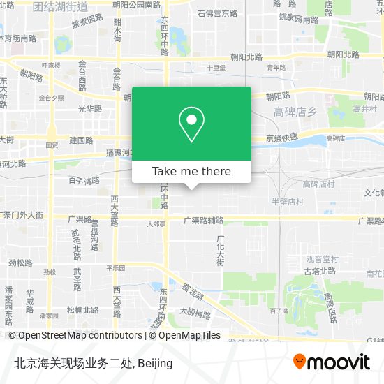北京海关现场业务二处 map