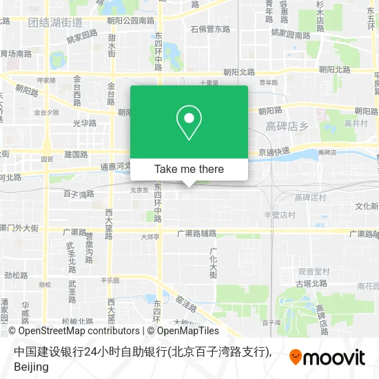 中国建设银行24小时自助银行(北京百子湾路支行) map