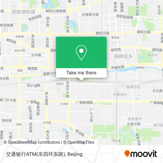 交通银行ATM(东四环东路) map