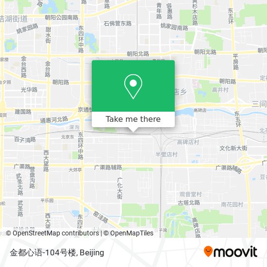 金都心语-104号楼 map